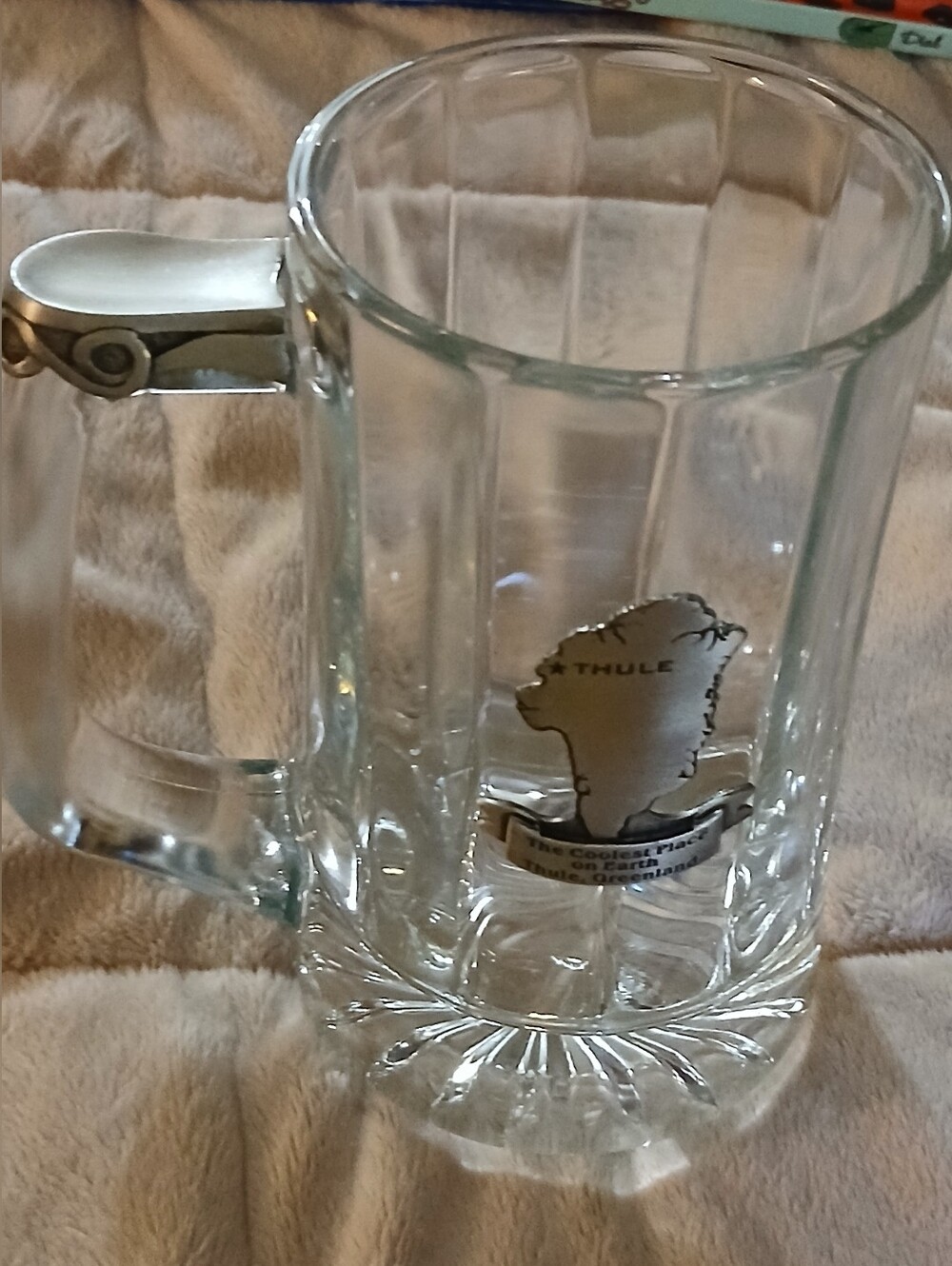 THULE, GREENLAND The Coolest Place On Earth Beer Mug Steins Pewter Detail